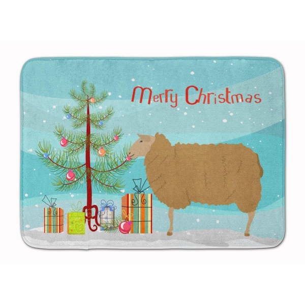 Carolines Treasures East Friesian Sheep Christmas Machine Washable Memory Foam Mat BB9344RUG - main